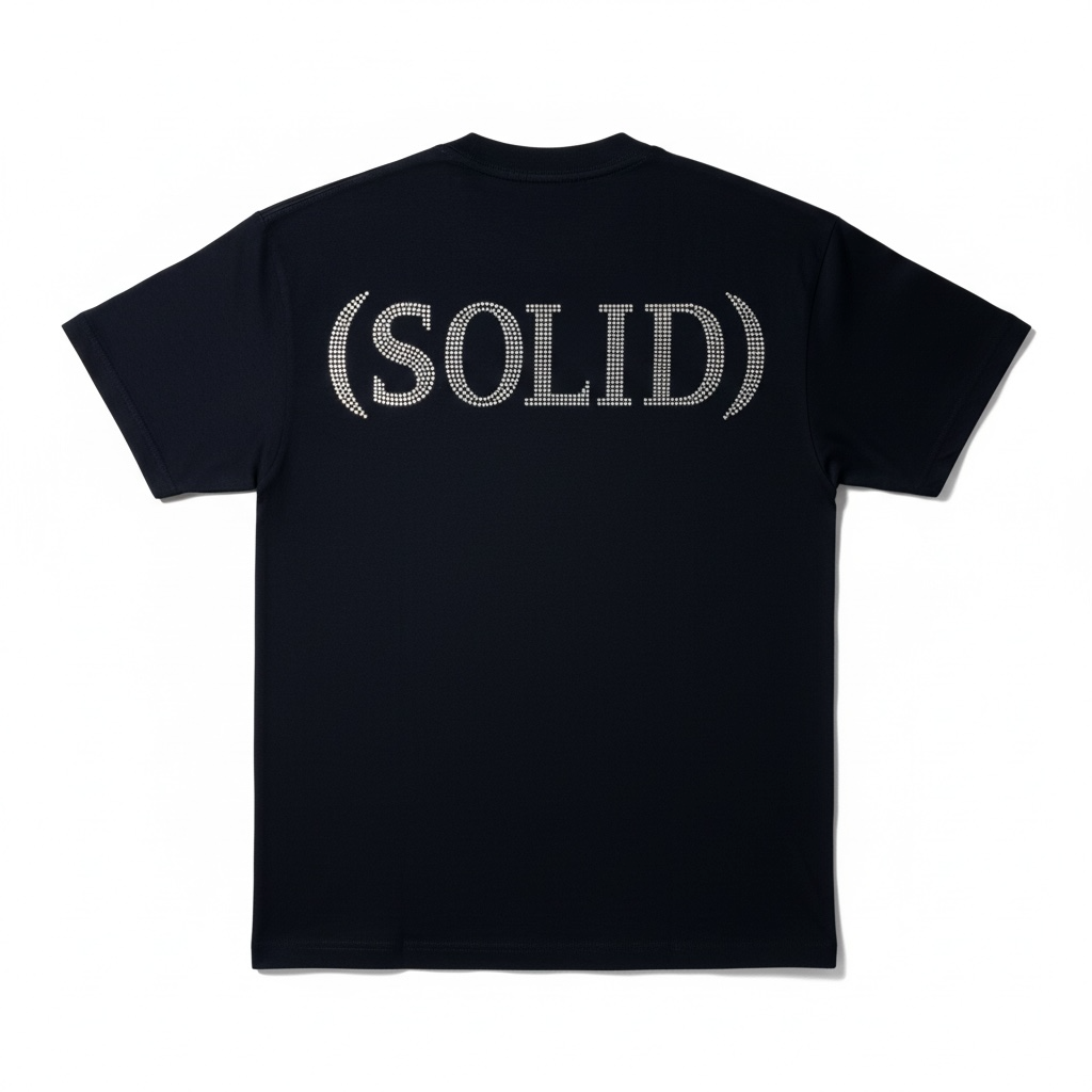 Keep It Concrete Rhinestone T-Shirt (SOLID Edition) – Premium Streetwear Tee
