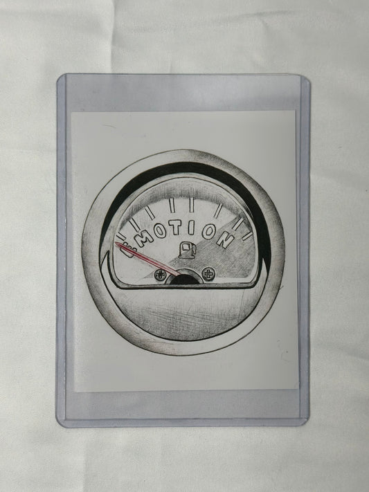 No Emotion Just Motion Gas Guage - Ball Point Pen Illustration Art